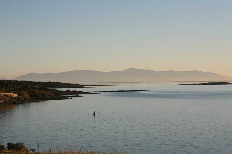 Etang de Salses-Rivesaltes vu de Leucate