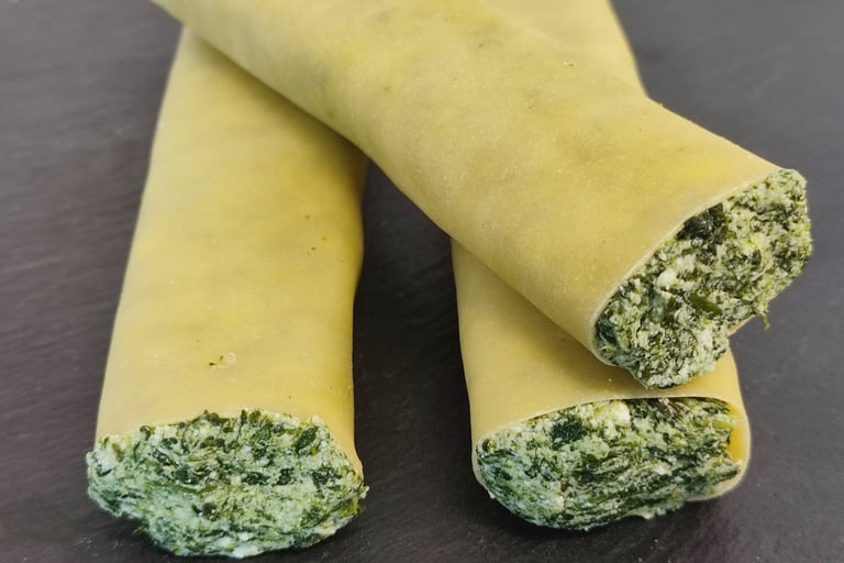canelones ricotta y espinacas