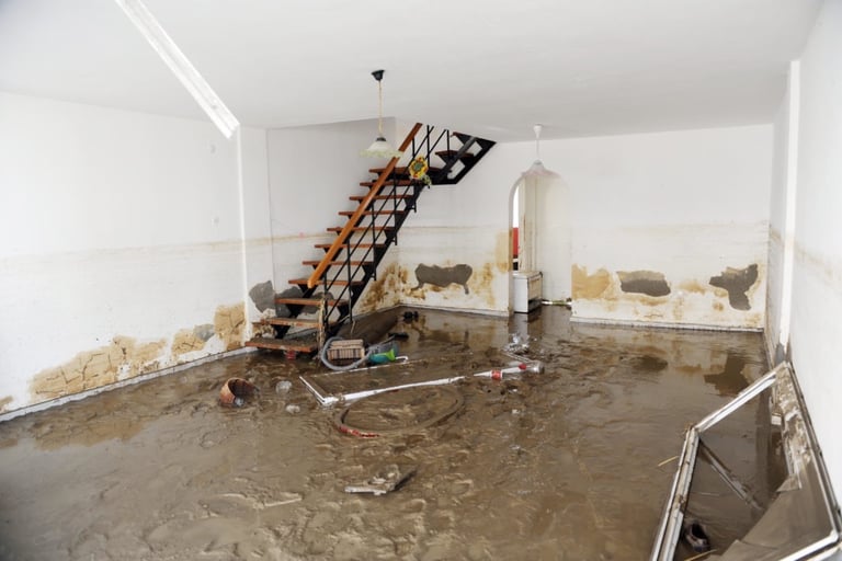 Nettoyage dégât des eaux après une tempête