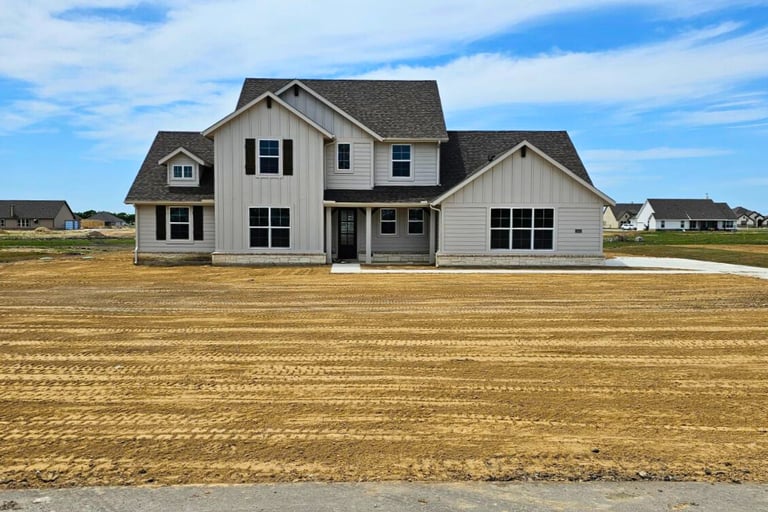 land leveling and final grading for new construction home