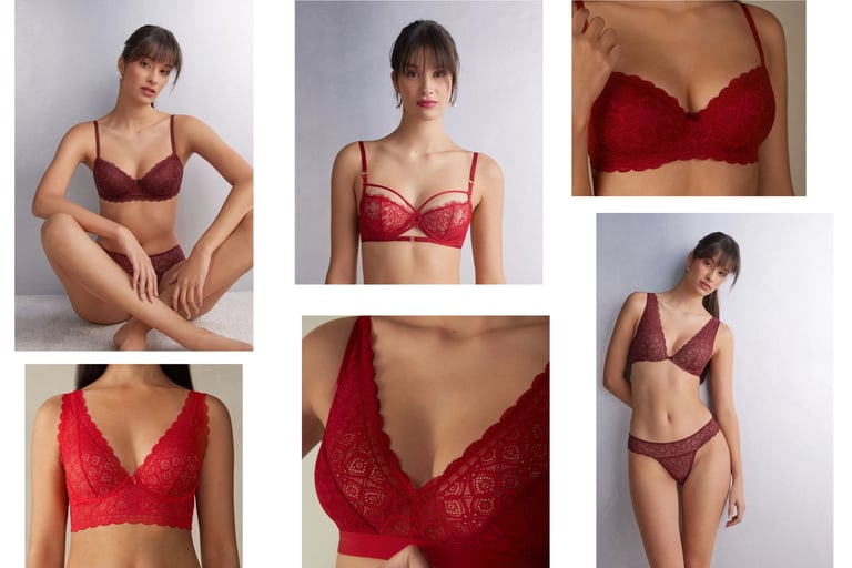 sutiã vermelho