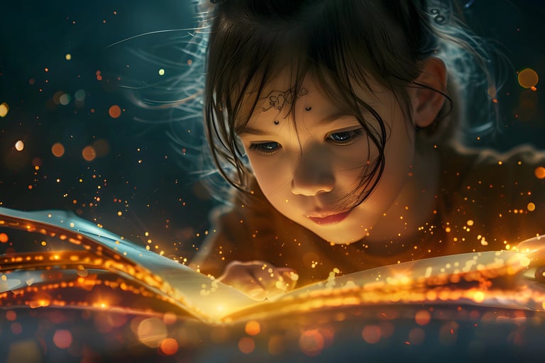 Little Girl Imagination Book Shinnobu Enigma Music