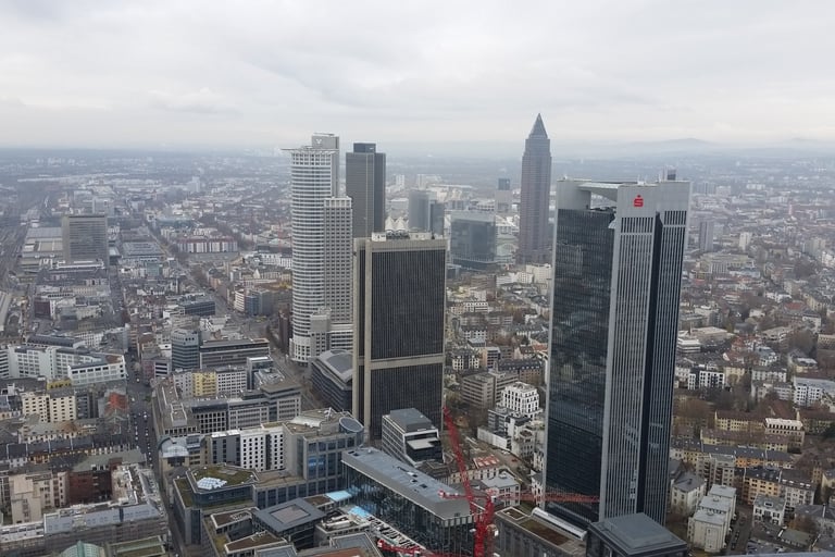 View from main tower Frankfurt