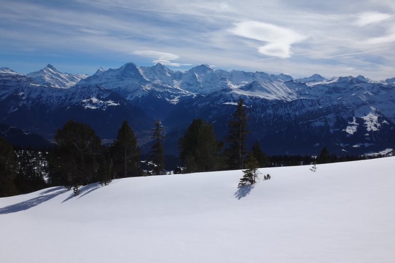 Swiss mountains near Brienz