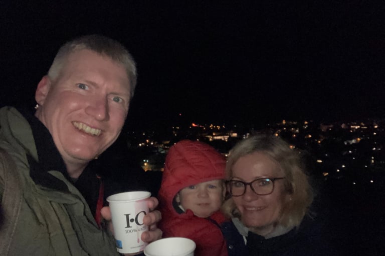 Moonlight hike in Fussen in Winter