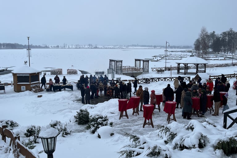 1 January on a frozen lake