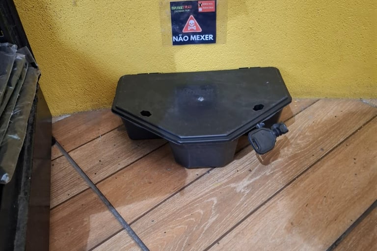 porta iscas para ratos