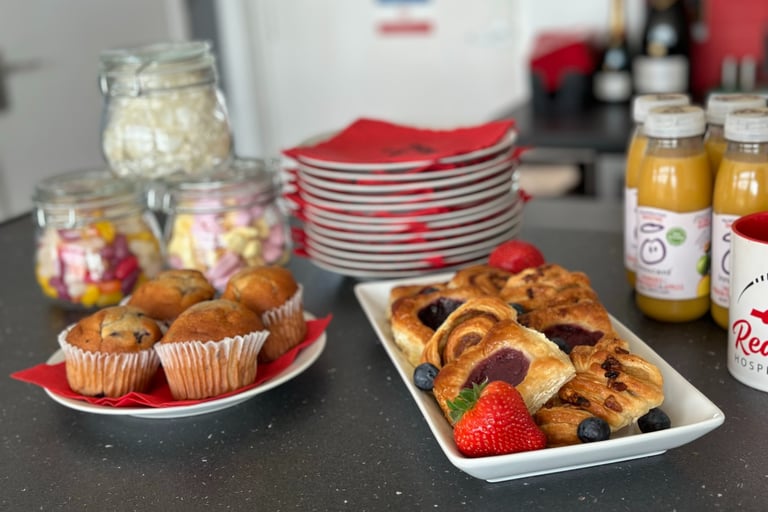 Selection of breakfast pastries