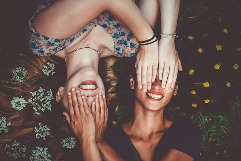 People laughing together