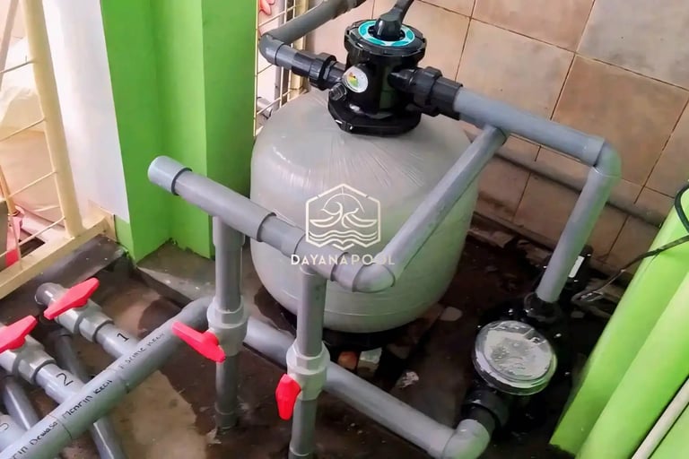 Pembuatan kolam renang di daerah Magelang oleh tim dayanapool