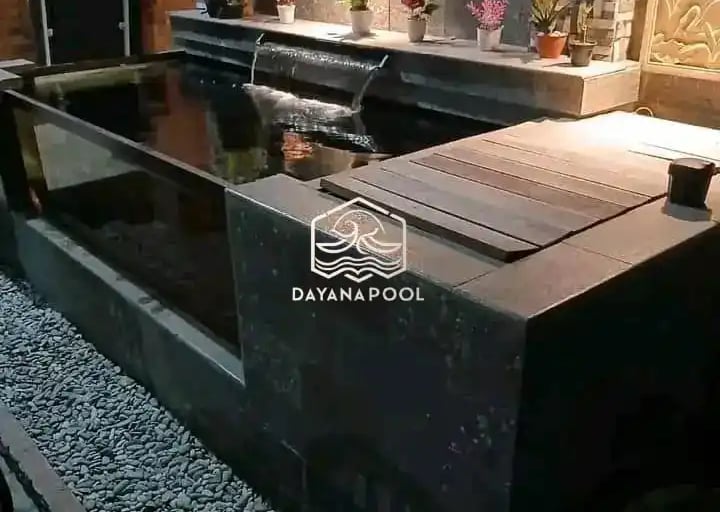 dekorasi taman dan halaman rumah cocok untuk memelihara ikan hias.