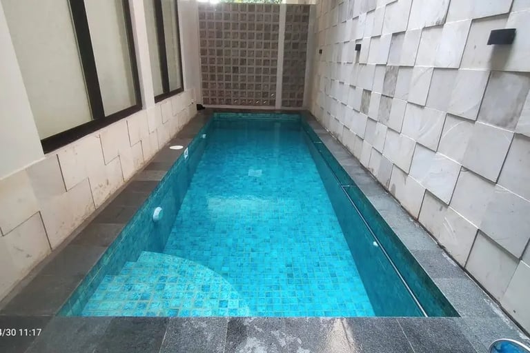 Kolam renang desain elegan buatan dayanapool di purwakarta
