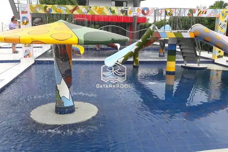 Kolam renang anak dengan desain yang aman