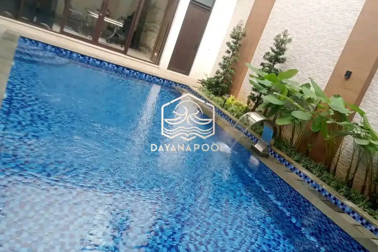 Kolam Renang Finishing Batu alam buatan dayanapool
