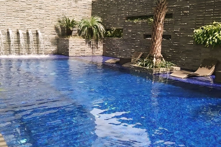 Kolam renang desain elegan di majalengka buatan dayanapool