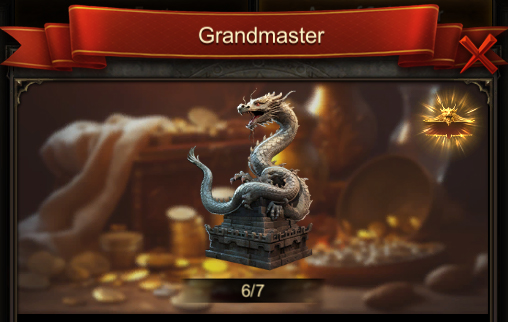 Complete Grandmaster Fame to Get Evony Nameplate Golden Dragon Wings