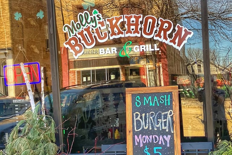 Mollys Buck Horn Bar and Grill in Princeton, Wisconsin.