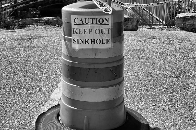 The Montello Dam Sink Hole