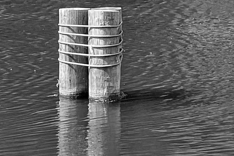 A glimpse of the Fox River in Montello, Wisconsin. 