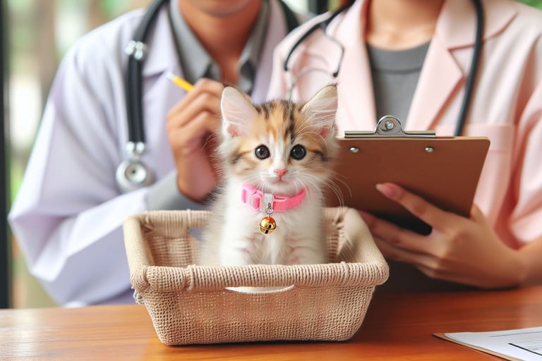 Kitten at the vet