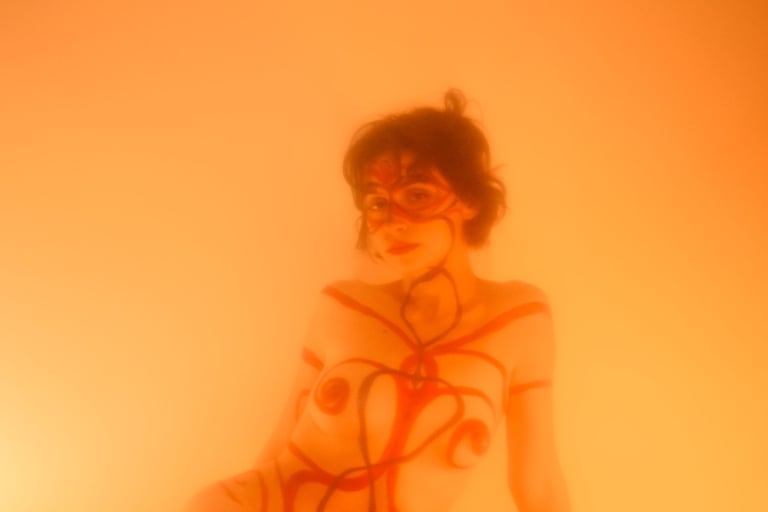 body painting, endless spiral