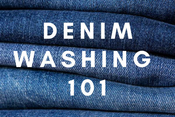 A blog cover for a guide to washing Denim Fabrics