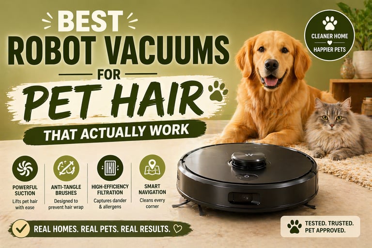 Best Robot Vacuums for Pet Hair That Actually Work