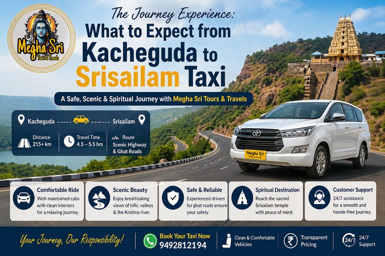 Kacheguda Railway Station to Srisailam Taxi Services