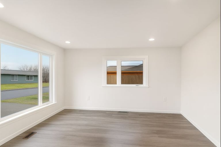 Smooth ceiling after popcorn ceiling removal in an Anchorage Alaska home