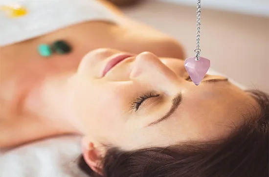 a woman with a necklace on her neck