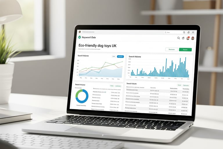 Keyword research for eco-friendly pet products UK