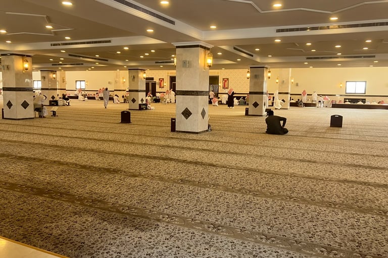 Interior of Mosque in Jeddah, Saudi Arabia