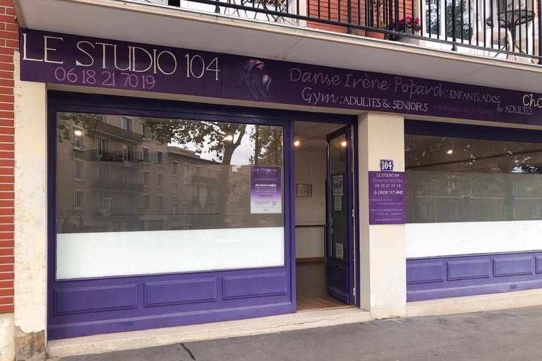 devanture du studio 104 au Havre