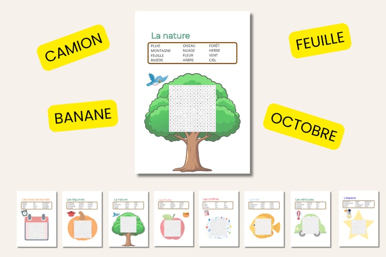 mots mêlés enfant pdf gratuit