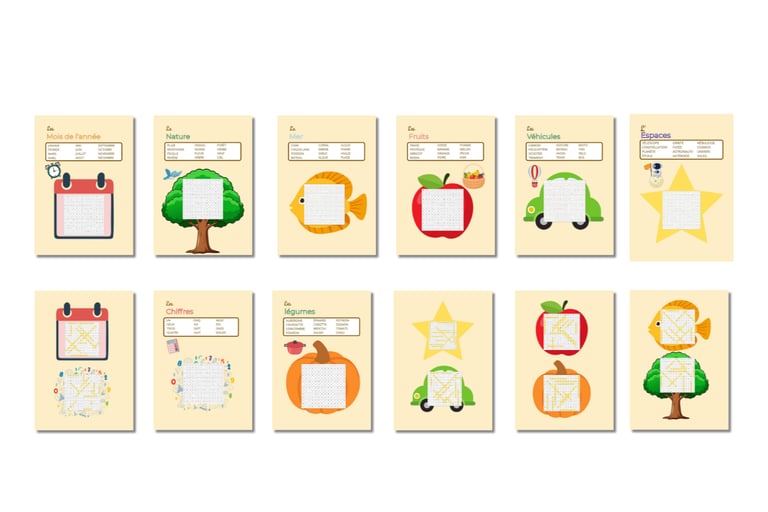 mots-mêlés enfants