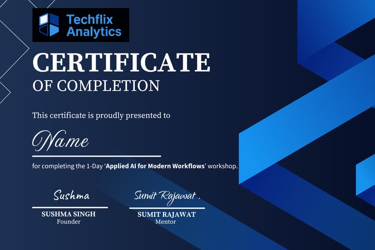 Certificate of Completion