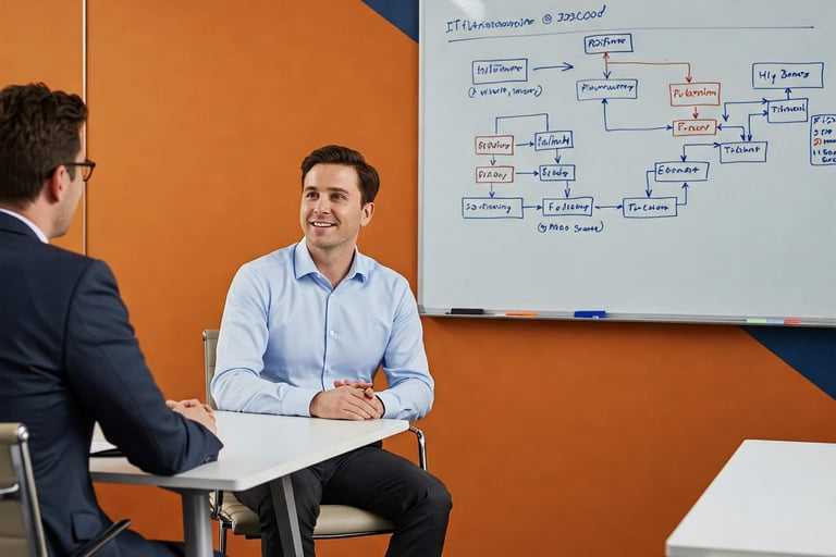 IT Job Interview - IT Professional in a job interview