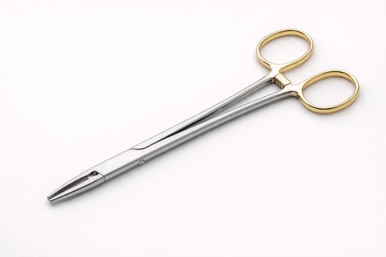 Dental needle holder stainless steel suturing instrument CE certified