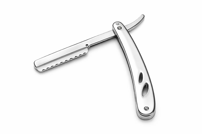 Salon razor for professional hair cutting and shaping