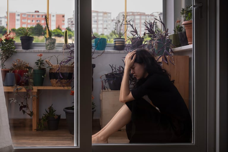 Articles and Blogs Lonely woman