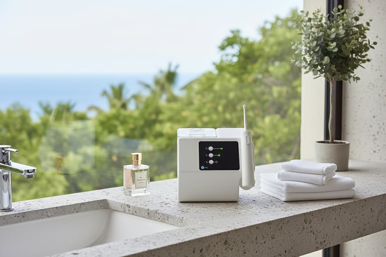 Safe alternative to interdental brushes : dental jet with ozone Aquolab hygiene-precision.com