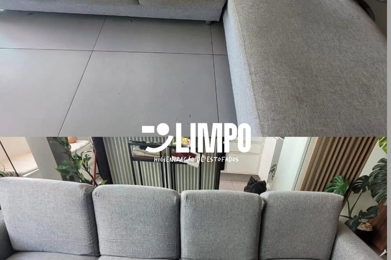 Limpeza de sofá em Sobradinho DF realizada pela Limpo Higienização