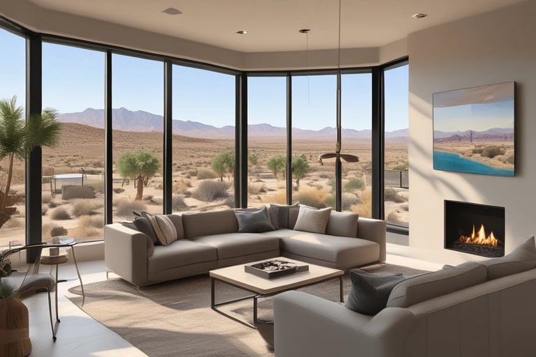 Beautiful scenic living room in Lake Havasu City, AZ
