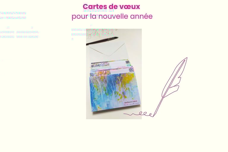 cartes de voeux aquarelle