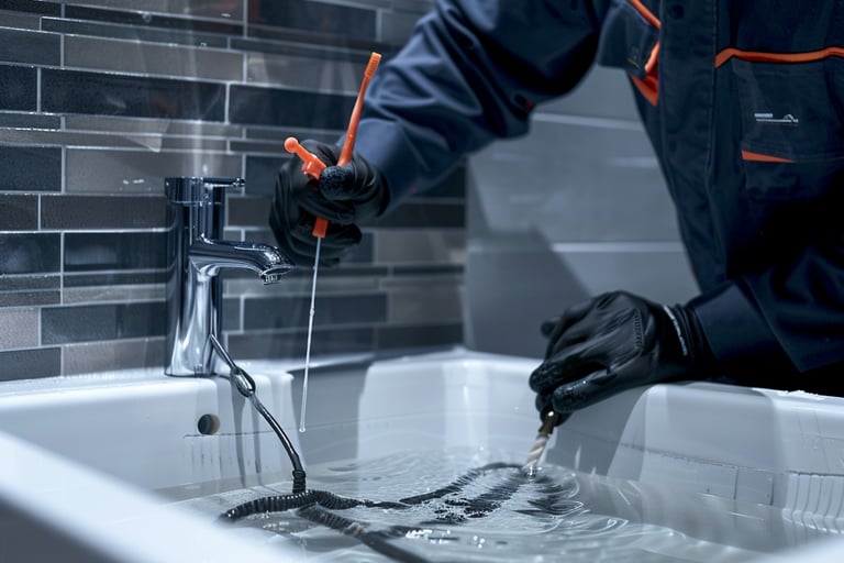 kanalizasiya borusunun açilmasi