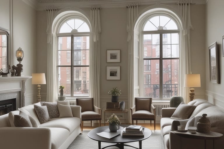 Bright living room with modern inventory