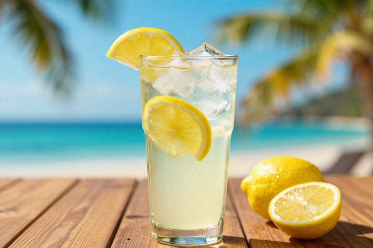Fresh lemon water and lassi for hydration summer travel health Pakistan