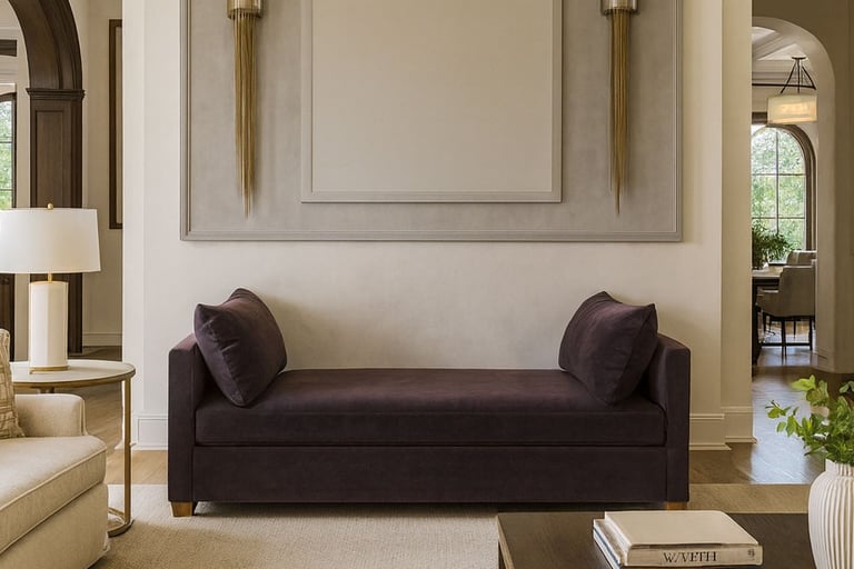 Elegant custom velvet daybed by Solo Home Decor