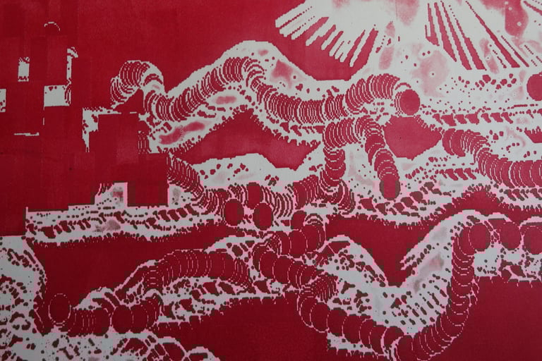 Aguafuerte resina. Grabado. Técnica.