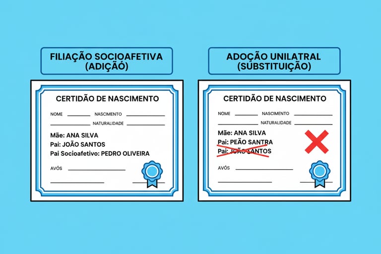 ilustrações das certidões de nascimento